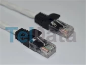 Teldata TLD-200B Cat6 2MT Beyaz Utp Patch Kablo - 1