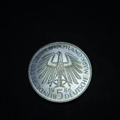 Escoines Koleksiyon 1986 Almanya 5Mark Heidelberg Üniversitesi 600.Yıl Dönümü ÇİL eski Hatıra para thumbnail 4