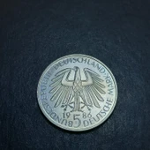 Escoines Koleksiyon 1986 Almanya 5Mark Heidelberg Üniversitesi 600.Yıl Dönümü ÇİL eski Hatıra para thumbnail 2