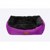 Dubex Jellybean Kedi Köpek Yatağı Lila Antrasit Large - 1