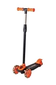 3 Led Işıklı 3 Tekerlekli Yüksek Ayarlı Turuncu Scooter +3 Yaş 3+ Yaş Mavi - 1