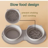 Mikopet Katlanabilir İkili Mama ve Su Kabı - 2