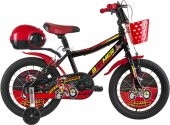 BMX 16 Jant Çocuk Bisikleti 3-4-5-6-7-8 Yaş Çocuk Bisikleti Kırmızı Siyah - 1