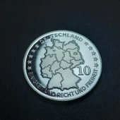 Escoines 93d2412e0 Almanya, Antik kuş Archæopteryx'in keşfinin 150.yılı Hatıra Madalya 16.6Gram 35mm thumbnail 3