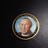 Escoines Koleksiyon 39963676ac1b76c1da Almanya, Şansölye Konrad Adenauer Hatıra Madalya 28Gr. / 40mm thumbnail 5