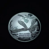 Escoines 93d2412e0 Almanya, Antik kuş Archæopteryx'in keşfinin 150.yılı Hatıra Madalya 16.6Gram 35mm thumbnail 5