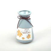 Natural Mavi Seramik Dekor Vazo 17,5cm - 1