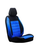 OTO MOTTO Oto Koltuk Kılıfı Ön ve Arka Tam Set - Siyah Mavi thumbnail 2