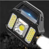 P-880a Solar Powerbanklı Şarjlı Taşınabilir Güçlü Fener thumbnail 3