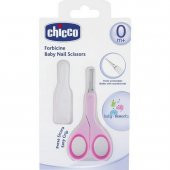 Chicco Yuvarlak Uçlu Kılıflı Tırnak Makası - Pembe - 1