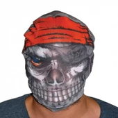 Kafaya Tam Geçmeli Bez Korsan Maskesi - Streç Korku Maskesi - 3D Baskılı Maske Model 4 - 1