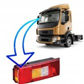VOLVO FL-FM-FH SOL ARKA STOP LAMBASI ( SOKETLİ ) - 1