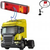 SCANİA P-G-R-T SERİSİ ARKA STOP LAMBASI SOL ORİJİNAL SOKETLİ - 1