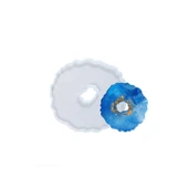 Epoksi Silikon  Kalıp  Dalgalı  Ortası Delik   Model 13.2 CM - 1