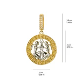 İkizler Burç Altın Charm 3,27 gr - 3