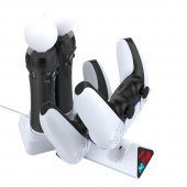KNY PG-P5011 Playstation 5 Oyun Konsolu İçin Şarj İstasyonu Beyaz - 4