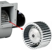 Radyal Salyangoz Fan Metal 40 W Vantilatör İşyeri Havalandırma Aspiratörü Fanı Kirli Hava Temizle thumbnail 6