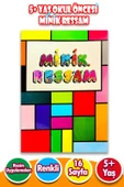 5 + Yaş Okul Öncesi Minik Ressam Sanat Kitabı - 16 Sayfa - 1