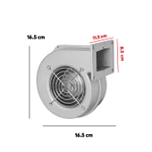 Radyal Salyangoz Fan Metal 40 W Vantilatör İşyeri Havalandırma Aspiratörü Fanı Kirli Hava Temizle thumbnail 2