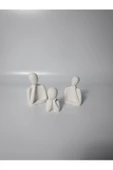 Üçlü Aile Dekoratif Heykel Obje Biblo - 1