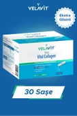 Velavit Viva Vital Collagen 30 Toz Saşe 10.000 Mg, Ekstra Glisinli Kollajen thumbnail 1