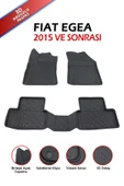 Havuzlu 3d Siyah Paspas Takımı, Fiat Egea 2015 ve Sonrası 3d Havuzlu Paspas+Araç Kokusu - 2