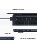 MacBook Air M2 16GB 256GB SSD macOS 13" Taşınabilir Bilgisayar Gece Yarısı MC7X4TU/A - 8
