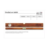 BMI 661080 Ağaç Su Terazisi 80 CM - 2