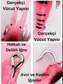 Eagenset Silikon Mini Karides Yapay Yem Pembe 4 cm 5 Adet - 2