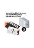 Manyetik Kredi Kartı Koruyucu Temassız Engelleyici Rfid Alüminyum N11.3036 - 1