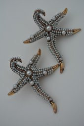 STONEAGE İncili Deniz Yıldızı Küpe Madeni Bronz thumbnail 7