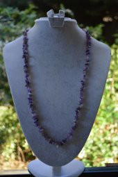 STONEAGE JEWELLERY Ametist Doğal Taş Bayan Kolye - 1