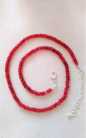 STONEAGE JEWELLERY Bayan Kolye Rondela Kesim Ceyt Doğal Taş thumbnail 2