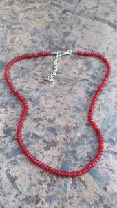 STONEAGE JEWELLERY Bayan Kolye Rondela Kesim Ceyt Doğal Taş thumbnail 3