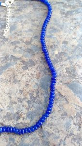 STONEAGE JEWELLERY Bayan Kolye Rondela Kesim Ceyt Doğal Taş thumbnail 2