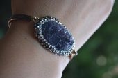 STONEAGE JEWELLERY El Yapımı Ametist Doğal Taş Bileklik thumbnail 1
