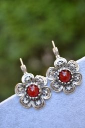 STONEAGE JEWELLERY Gümüş Kaplama Küpe - 1