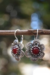 STONEAGE JEWELLERY Gümüş Kaplama Küpe - 3
