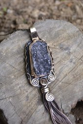 STONEAGE JEWELLERY Hastaş Ametist Doğal Taş Bayan Kolye - 2