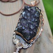 STONEAGE JEWELLERY Hastaş Ametist Doğal Taş Bayan Kolye - 3