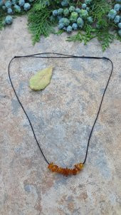 STONEAGE JEWELLERY Kehribar Anti Alerjik Bayan Kolye - 1