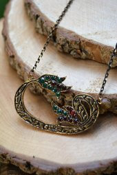 STONEAGE JEWELLERY Lal Doğal Taş Vav Bayan Kolye thumbnail 2