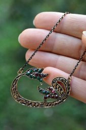 STONEAGE JEWELLERY Lal Doğal Taş Vav Bayan Kolye thumbnail 3