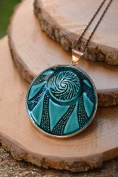 STONEAGE JEWELLERY Özel Tasarım Çini Bayan Kolye thumbnail 1