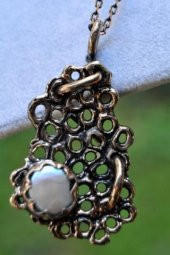 STONEAGE JEWELLERY Özel Tasarım Gerçek İnci Doğal Taş Bayan Kolye - 2