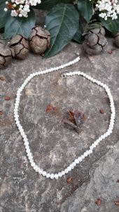 STONEAGE Kolye Bayan için İnce İnci Doğal Taş - 1