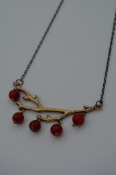 STONEAGE Kolye Mercan Taşlı Ağaç Dalı thumbnail 2