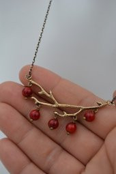 STONEAGE Kolye Mercan Taşlı Ağaç Dalı thumbnail 4