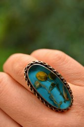 STONEAGE Kuru Çiçek Ayarlanabilir Bayan Yüzük thumbnail 1