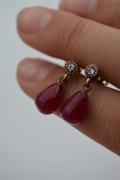 STONEAGE Küpe Mayorka Taşlı Mini Damla thumbnail 2